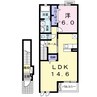 ベル　ポスト 1LDKの間取り