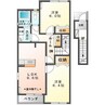 ボンヌール 2LDKの間取り