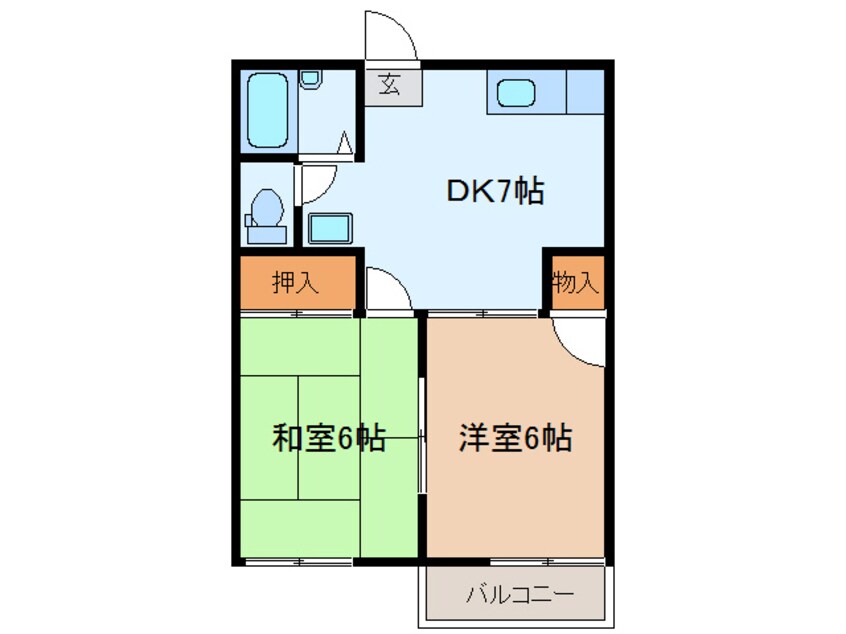 間取図 根岸ハイツ