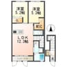 ルネサンス城山 2LDKの間取り