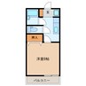 サンライズ佐野 1Kの間取り