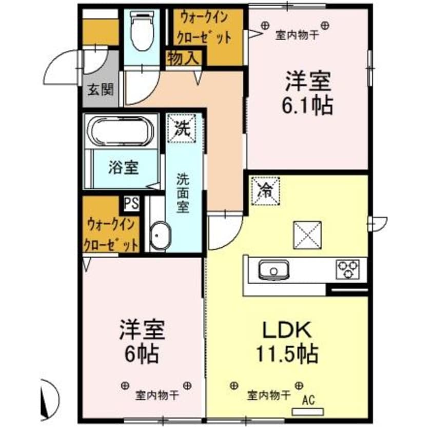 間取図 シティハウス高萩2