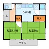 TAハウス 2DKの間取り