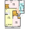 ピノン 2LDKの間取り