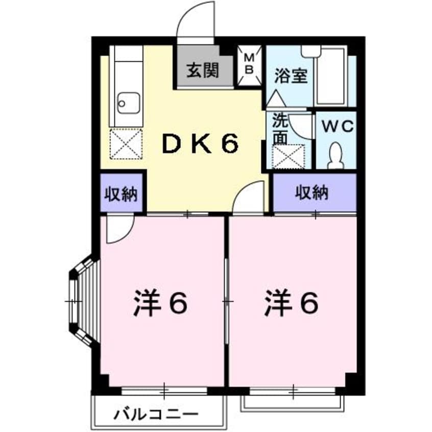 間取図 エルディムサンフェバー