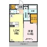 シティハウス高萩3 1LDKの間取り