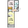 Villa RegaloⅡ 1LDKの間取り