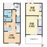 ルピナス 2LDKの間取り
