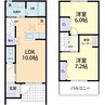 LVR 2LDKの間取り