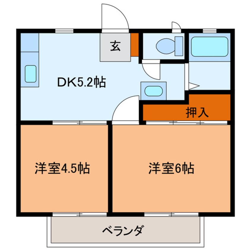 間取図 エーデルハイツA