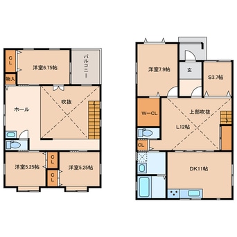 間取図 高萩町貸家