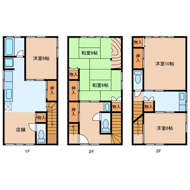 間取り図 鶴見貸家