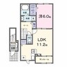 カミーノ　アムレトⅠ 1LDKの間取り