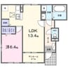 シュナ　M&M 1LDKの間取り