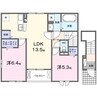 シュナ　M&M 2LDKの間取り