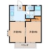 サクラコーポ 2DKの間取り