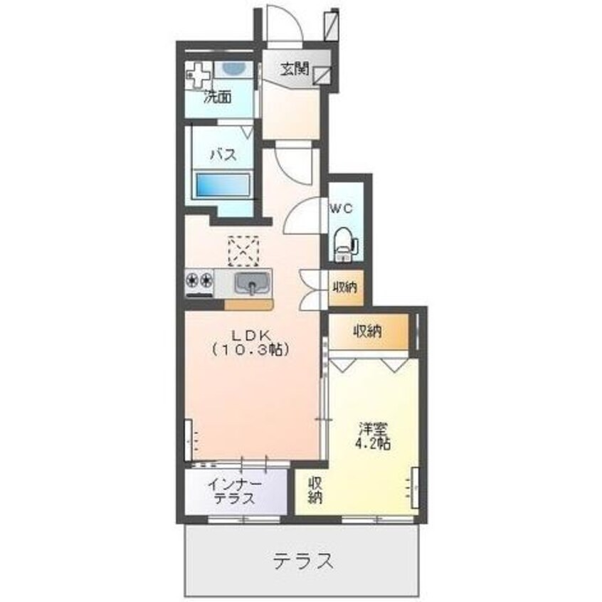 間取図 ライブコア佐野
