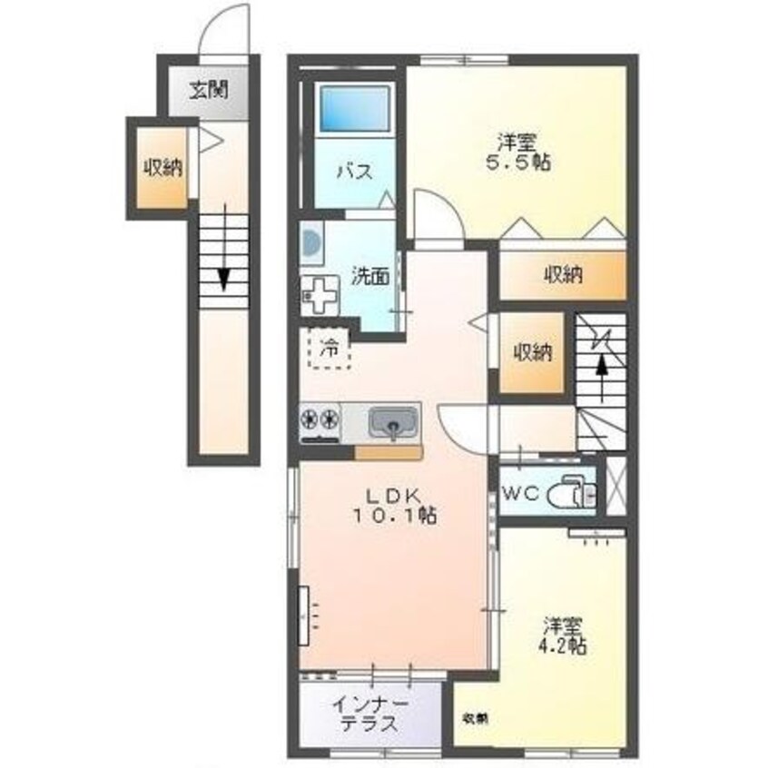 間取図 ライブコア佐野
