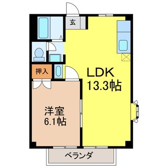 間取図 コリーヌⅠ番館