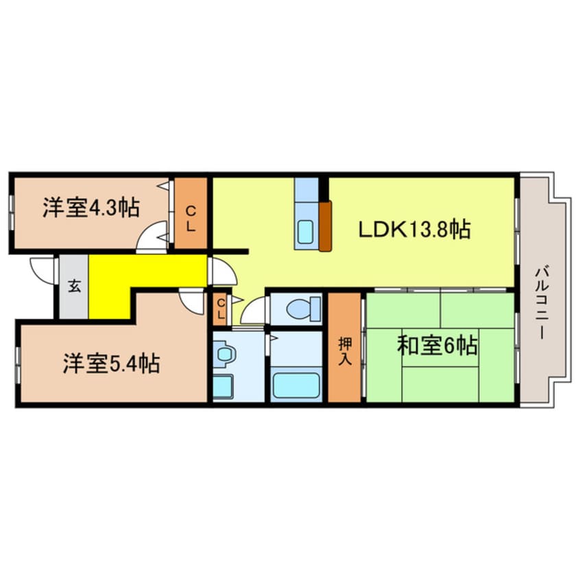間取図 ムーランマルシェ25