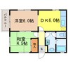 湖西線/大津京駅 徒歩17分 2階 築31年 2DKの間取り