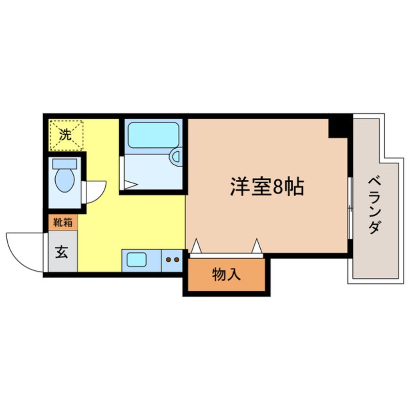 間取図 東海道本線<琵琶湖線・JR京都線>/膳所駅 徒歩16分 3階 築33年