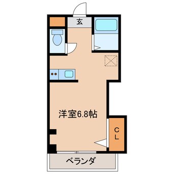 間取図 東海道本線<琵琶湖線・JR京都線>/膳所駅 徒歩16分 3階 築33年