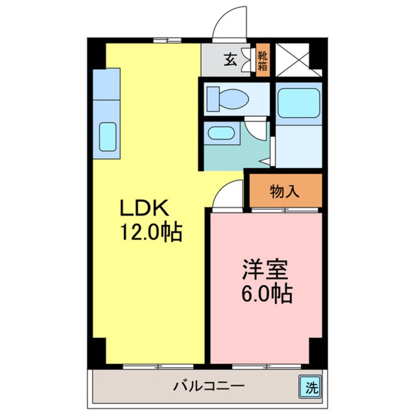 間取図 東海道本線<琵琶湖線・JR京都線>/瀬田駅 徒歩15分 5階 築35年