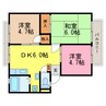 湖西線/大津京駅 徒歩7分 2階 築31年 3DKの間取り