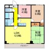 東海道本線<琵琶湖線・JR京都線>/瀬田駅 徒歩10分 5階 築35年 3LDKの間取り