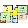 中村マンション 3DKの間取り