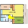 膳所ハイツ6号棟 2LDKの間取り