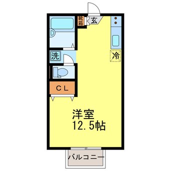 間取図 東海道本線<琵琶湖線・JR京都線>/石山駅 バス8分国分町下車:停歩2分 2階 築30年