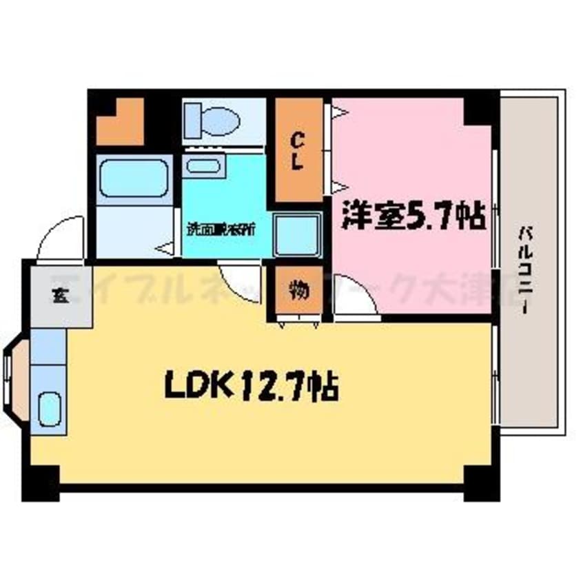 間取図 開花えれがんす