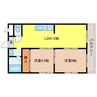 ライフノート南郷 2LDKの間取り