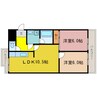 湖西線/大津京駅 徒歩4分 3階 築34年 2LDKの間取り