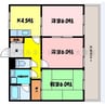レイティー西大津１号館 3DKの間取り