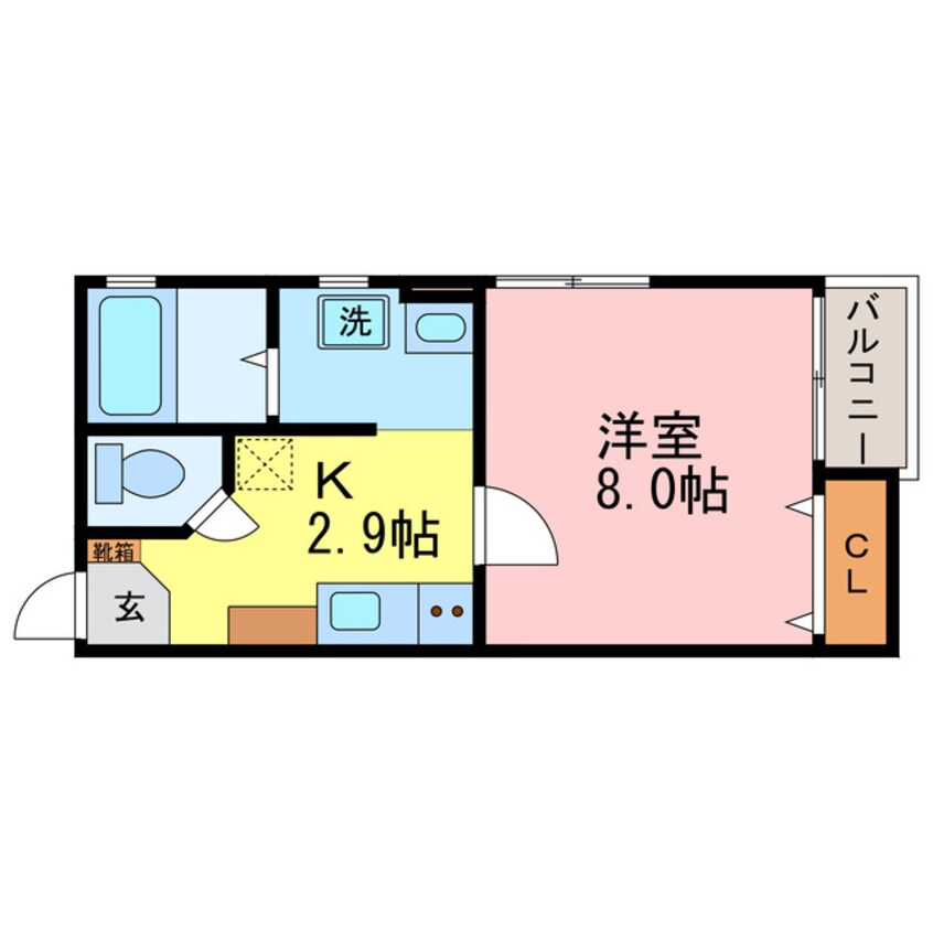 間取図 湖西線/比叡山坂本駅 徒歩11分 2階 築19年