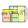 アミカル石山 2LDKの間取り