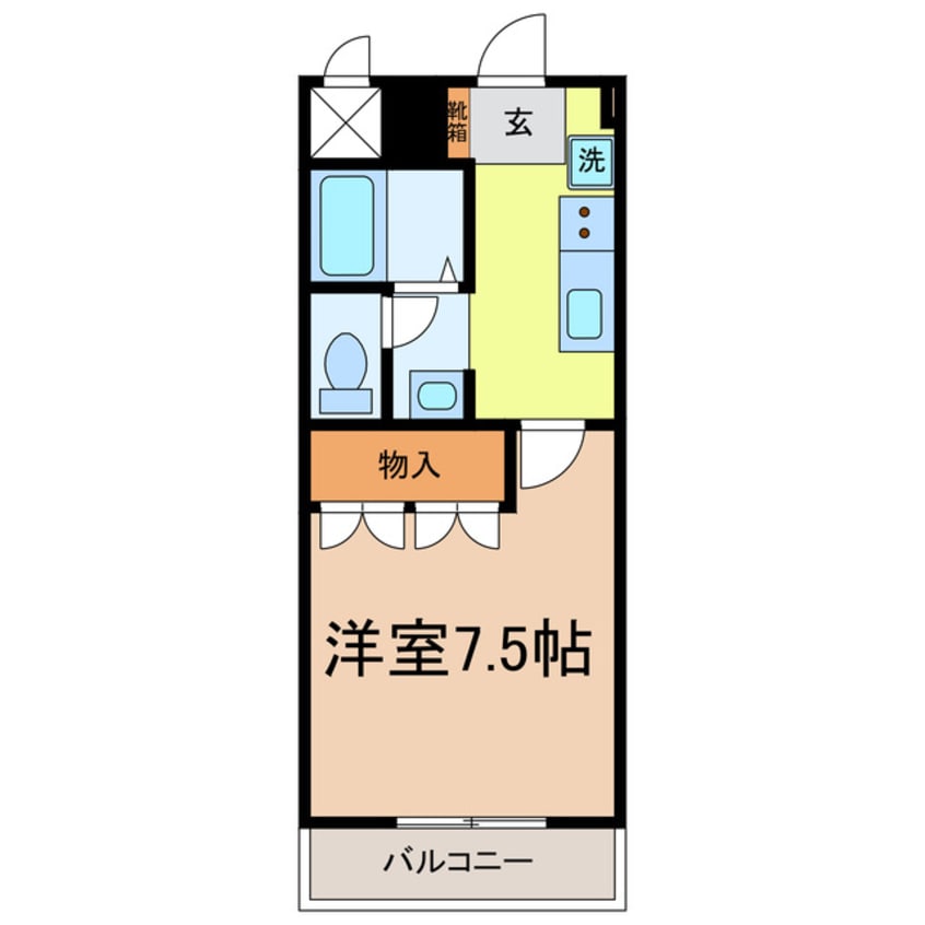 間取図 東海道本線<琵琶湖線・JR京都線>/石山駅 バス23分大石小学校前下車:停歩2分 1階 築20年