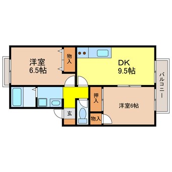 間取図 東海道本線<琵琶湖線・JR京都線>/瀬田駅 徒歩12分 1階 築29年