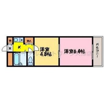 間取図 湖西線/大津京駅 徒歩10分 3階 築30年