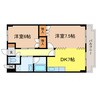 東海道本線<琵琶湖線・JR京都線>/瀬田駅 バス:5分:停歩5分 2階 築24年 2DKの間取り