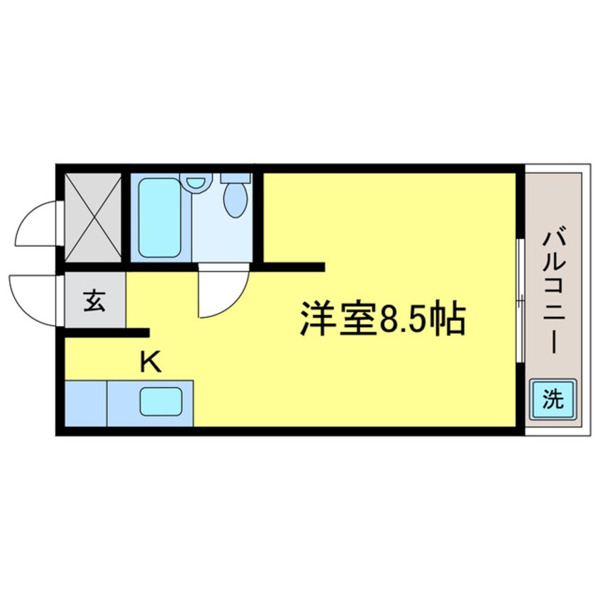 間取図 東海道本線<琵琶湖線・JR京都線>/瀬田駅 徒歩9分 4階 築35年