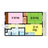 東海道本線<琵琶湖線・JR京都線>/瀬田駅 徒歩15分 1階 築29年 2DKの間取り