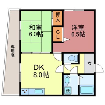 間取図 カーム瀬田