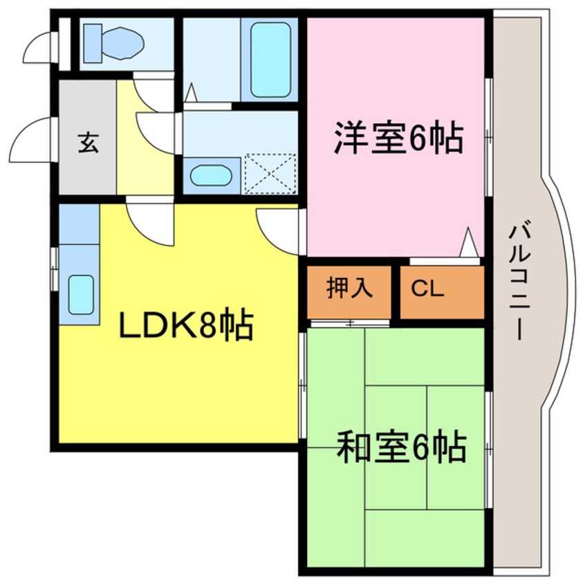 間取図 カーム瀬田