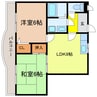 カーム瀬田 2LDKの間取り