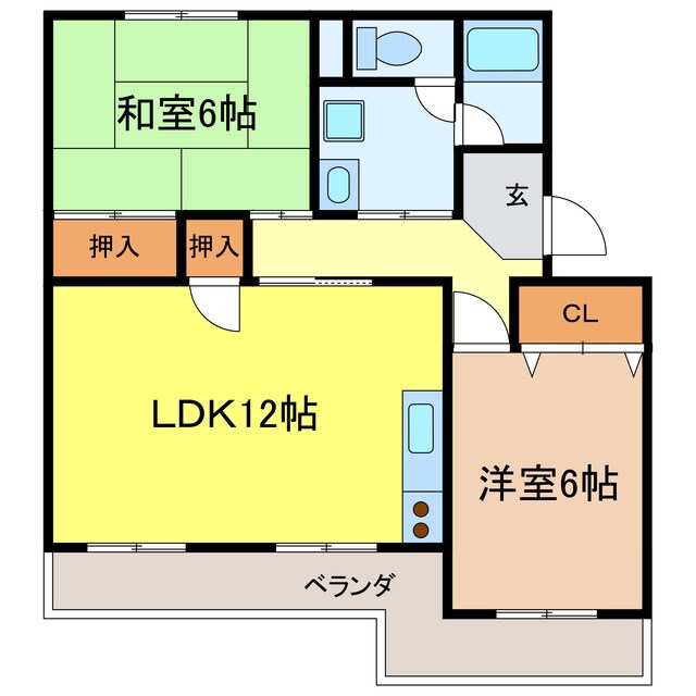 間取り図 湖城ヶ丘ハイツ5号館