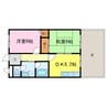 東海道本線<琵琶湖線・JR京都線>/瀬田駅 徒歩12分 1階 築27年 2DKの間取り